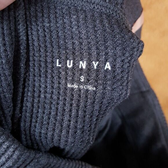 LUNYA Womens Pants Small Gray Pull On RESTORE Thermal High Rise Leggings Lounge - Picture 4 of 10